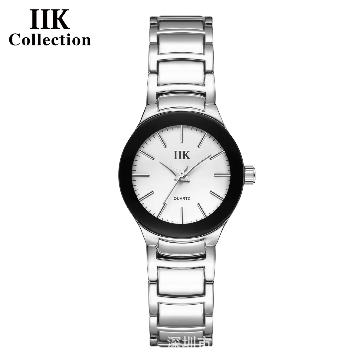IIK Classic Black Round Waterproof Men's Watch - Image 5
