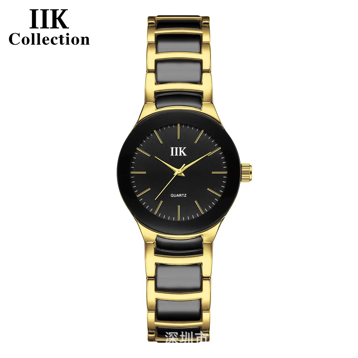 IIK Classic Black Round Waterproof Men's Watch - Image 6