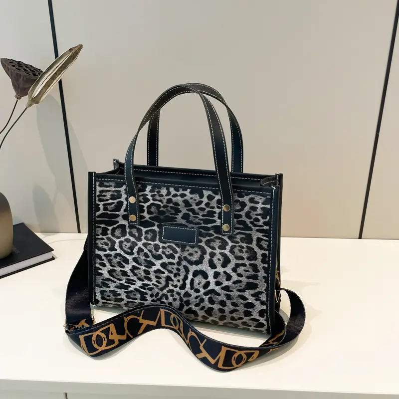 Leopard Print Shoulder Bag 2024 New Autumn Winter Fashion - Image 3