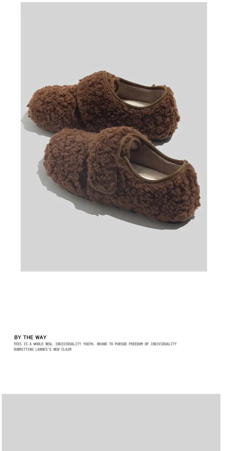 Fleece Lined Women Winter Warm Slippers Cream — feature 7