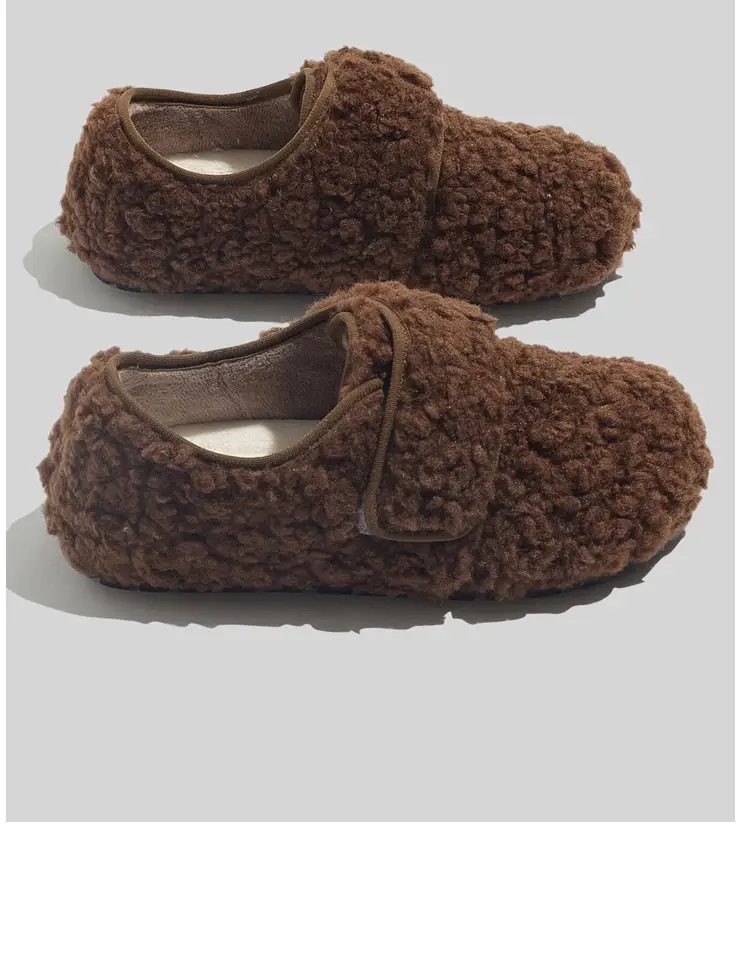 Fleece Lined Women Winter Warm Slippers Cream — feature 8