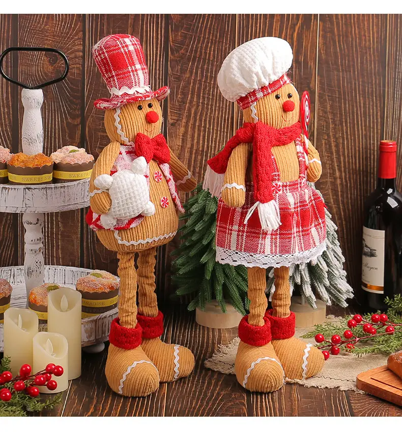 Cross-Country Christmas Gingerbread Doll Couple Set — feature 6