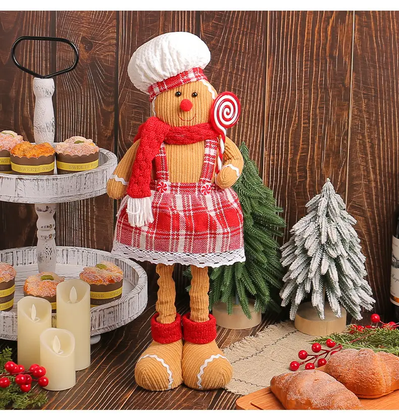 Cross-Country Christmas Gingerbread Doll Couple Set — feature 8