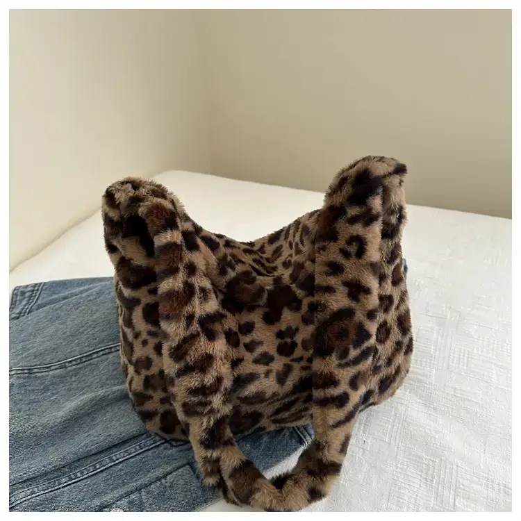 Leopard Plush Women's Shoulder Bag 2021 Autumn Winter — feature 22