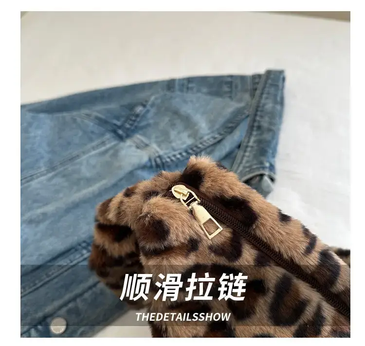 Leopard Plush Women's Shoulder Bag 2021 Autumn Winter — feature 4