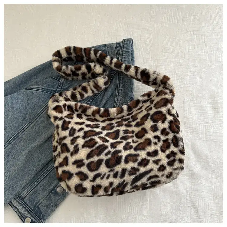 Leopard Plush Women's Shoulder Bag 2021 Autumn Winter — feature 8