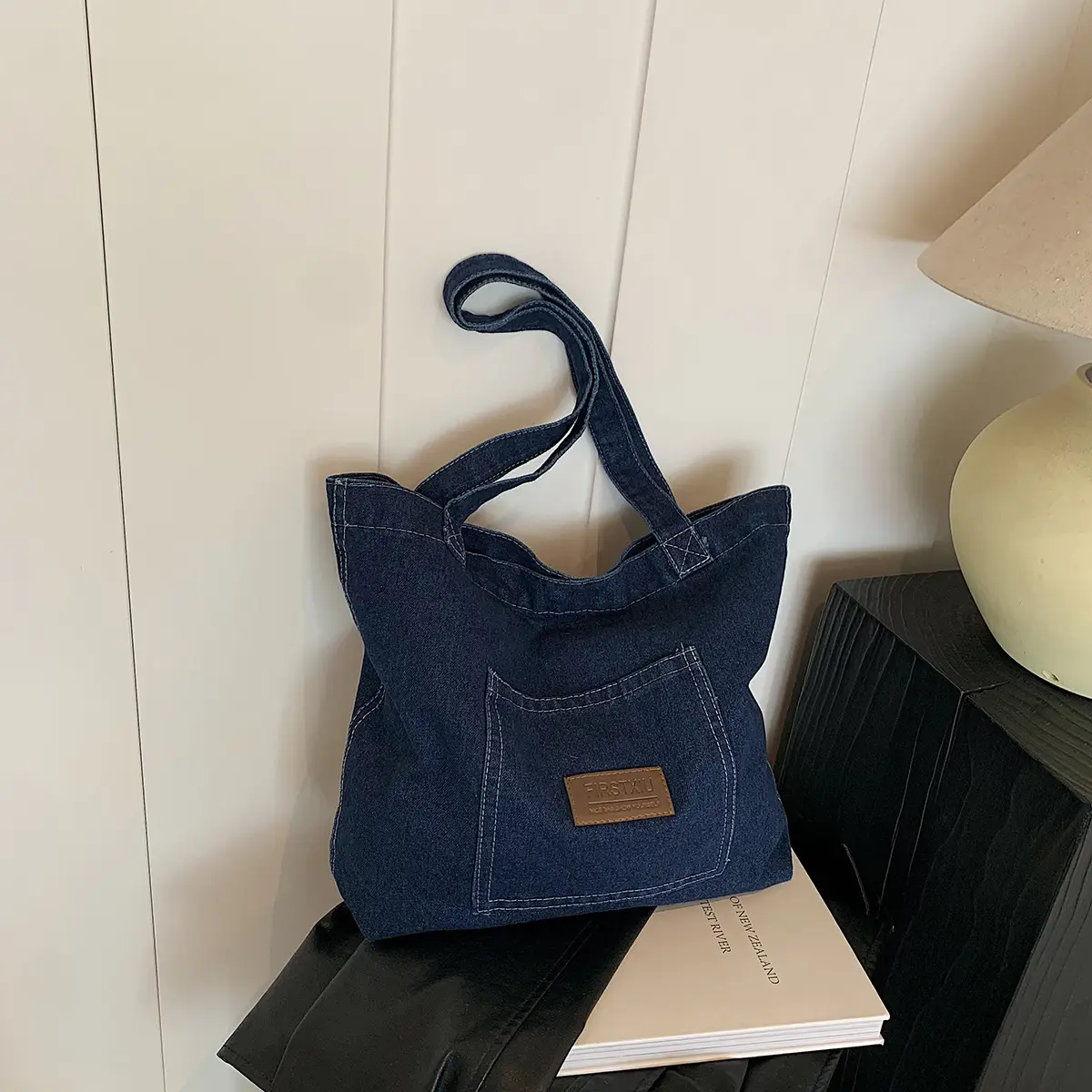 Denim Shoulder Bag Large Capacity Winter New Arrival - Image 4