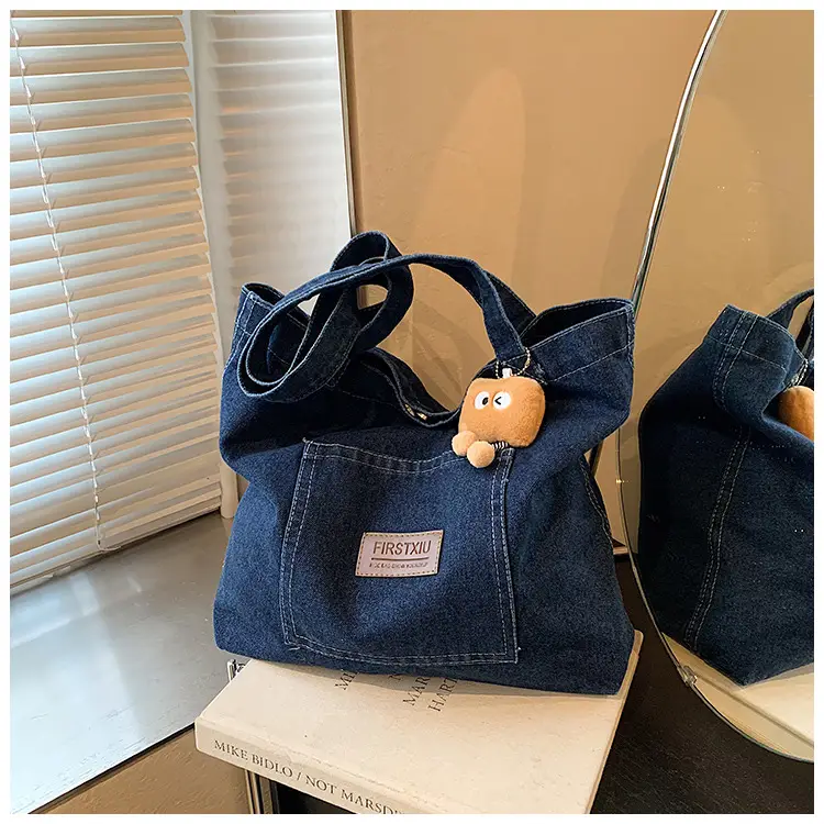 Denim Shoulder Bag Large Capacity Winter New Arrival — feature 12