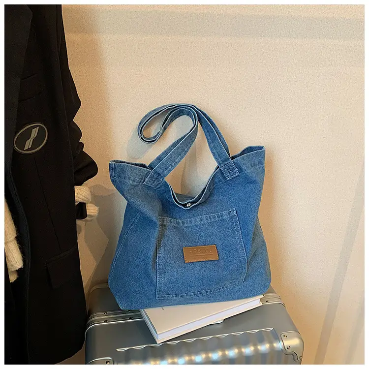 Denim Shoulder Bag Large Capacity Winter New Arrival — feature 15