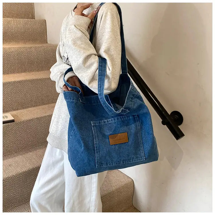 Denim Shoulder Bag Large Capacity Winter New Arrival — feature 9