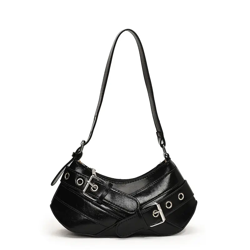 White Leather Shoulder Bag for Women 2025