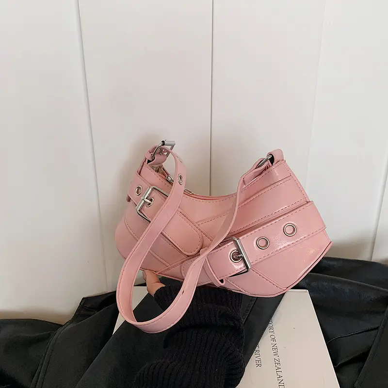 White Leather Shoulder Bag for Women 2025