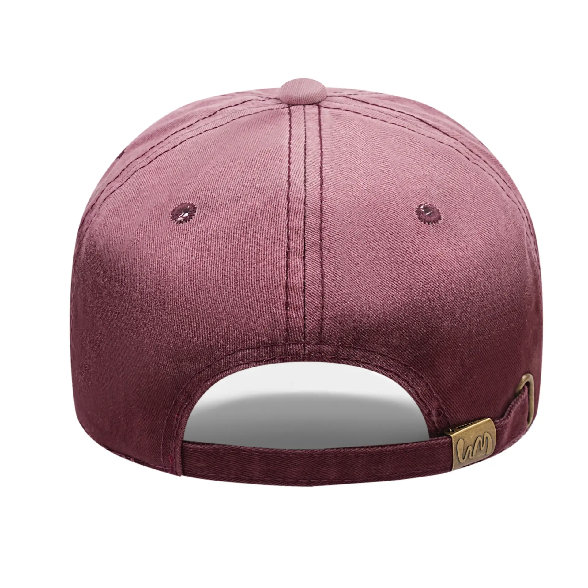 Men's Gradient Hole Washed Baseball Cap Dark Gray - Image 13