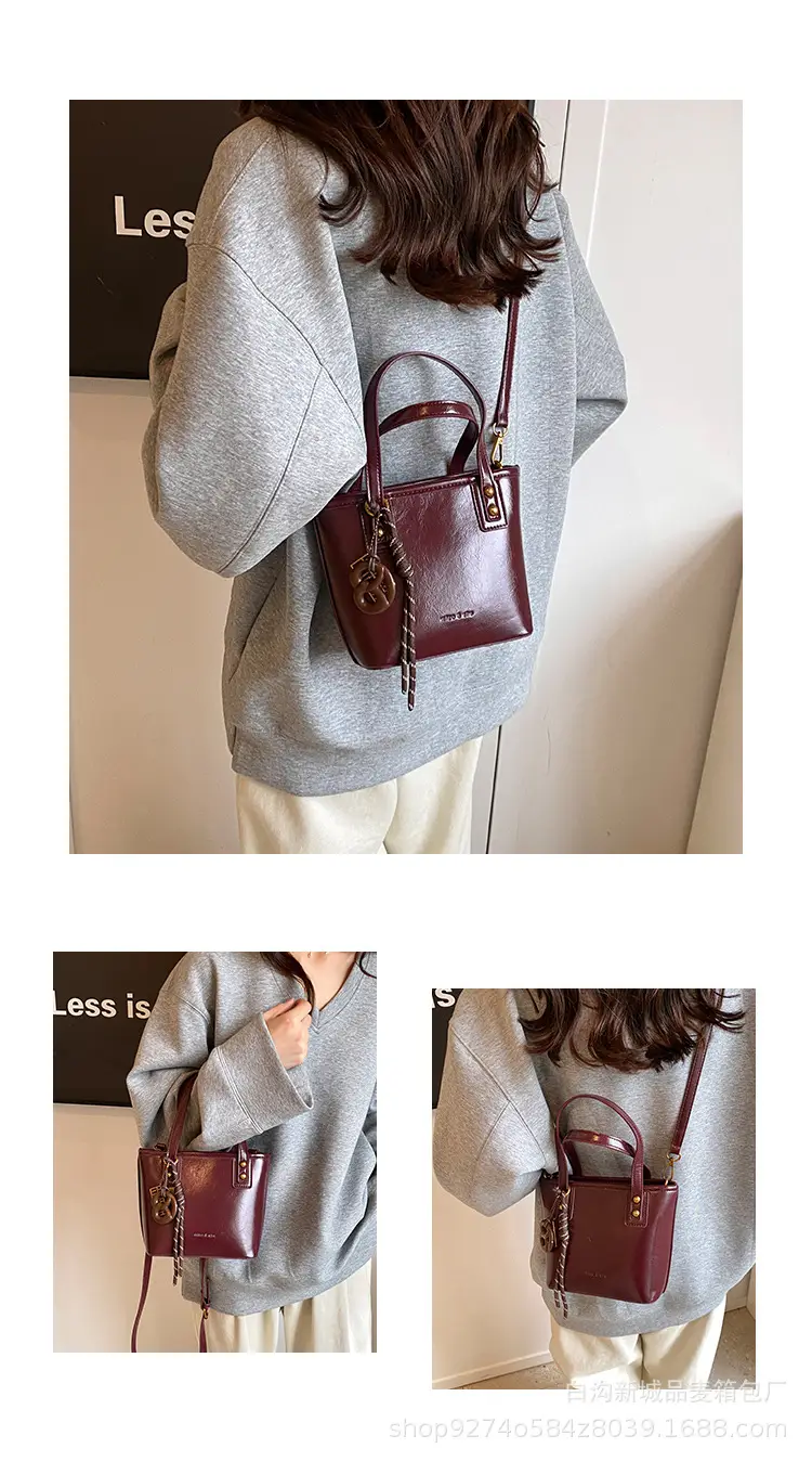 Vintage Brown French Niche Handbag for Women — feature 4