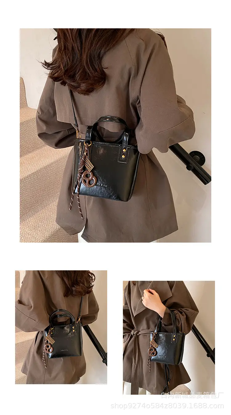 Vintage Brown French Niche Handbag for Women — feature 6