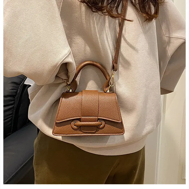 White Textured Mini Handbag for Women — feature 10