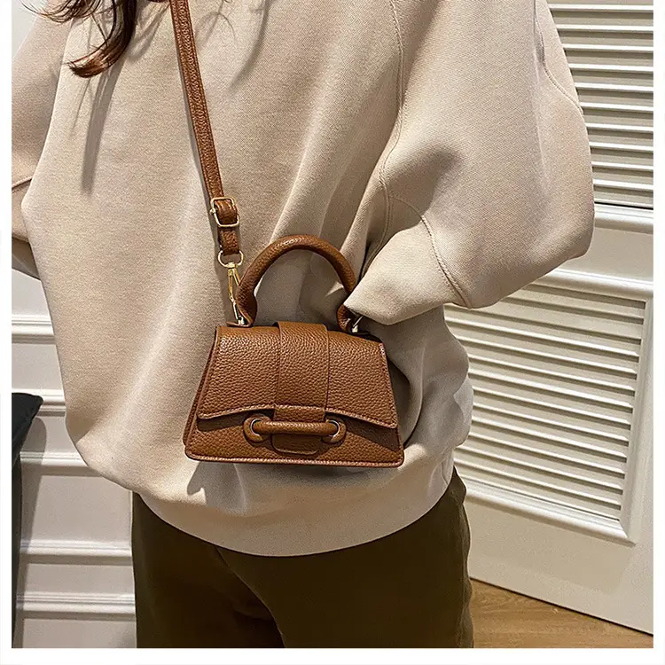 White Textured Mini Handbag for Women — feature 11