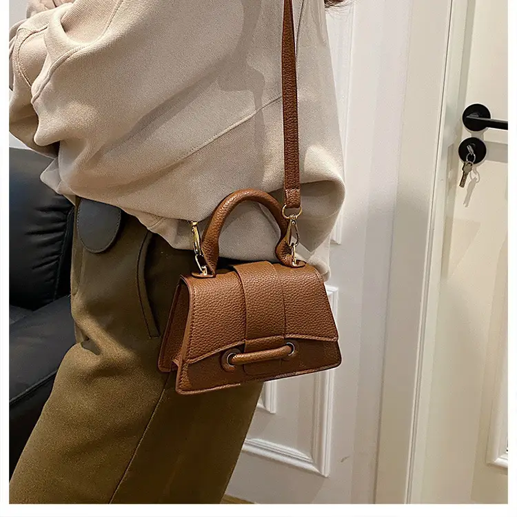 White Textured Mini Handbag for Women — feature 12