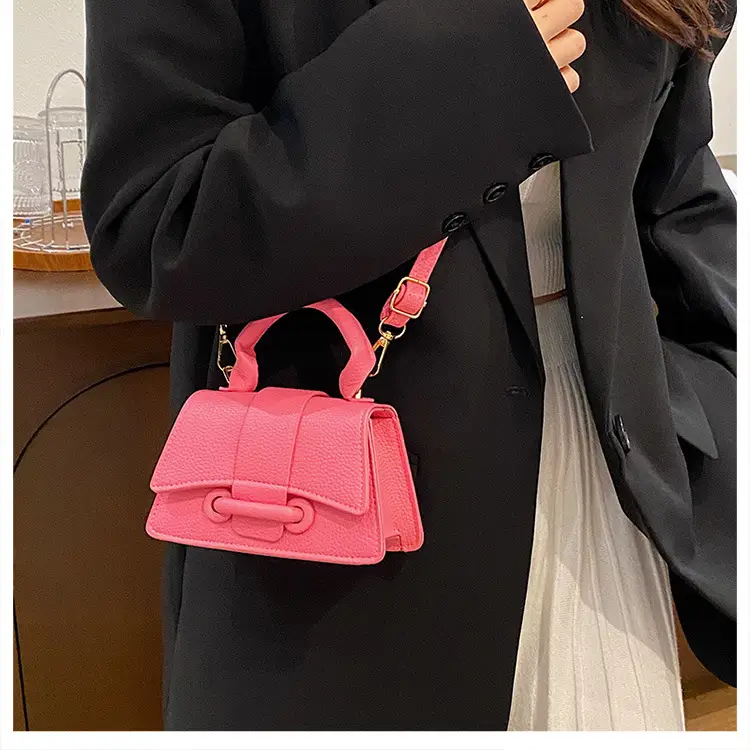 White Textured Mini Handbag for Women — feature 16