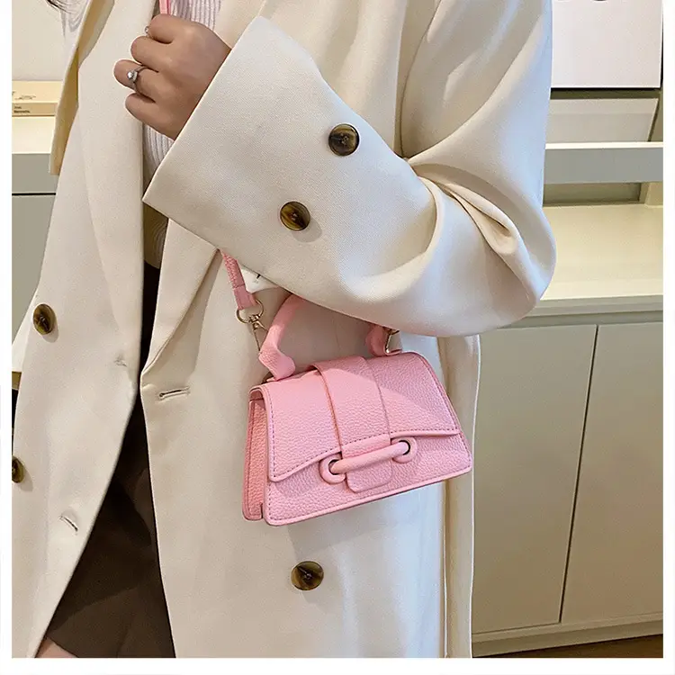 White Textured Mini Handbag for Women — feature 20