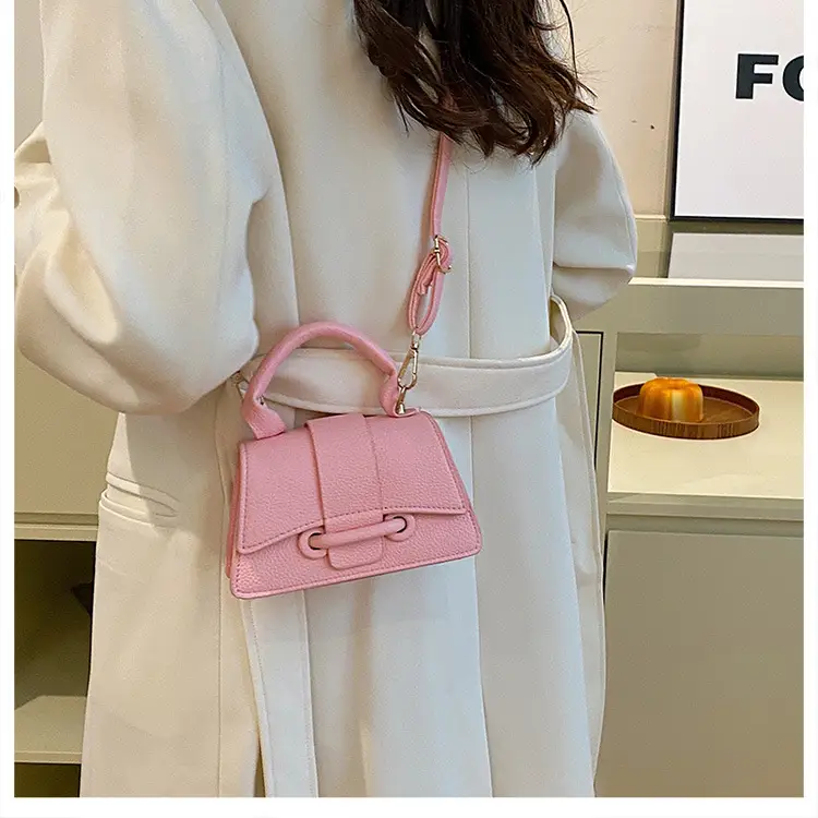 White Textured Mini Handbag for Women — feature 21
