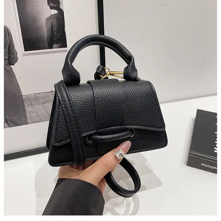 White Textured Mini Handbag for Women — feature 22
