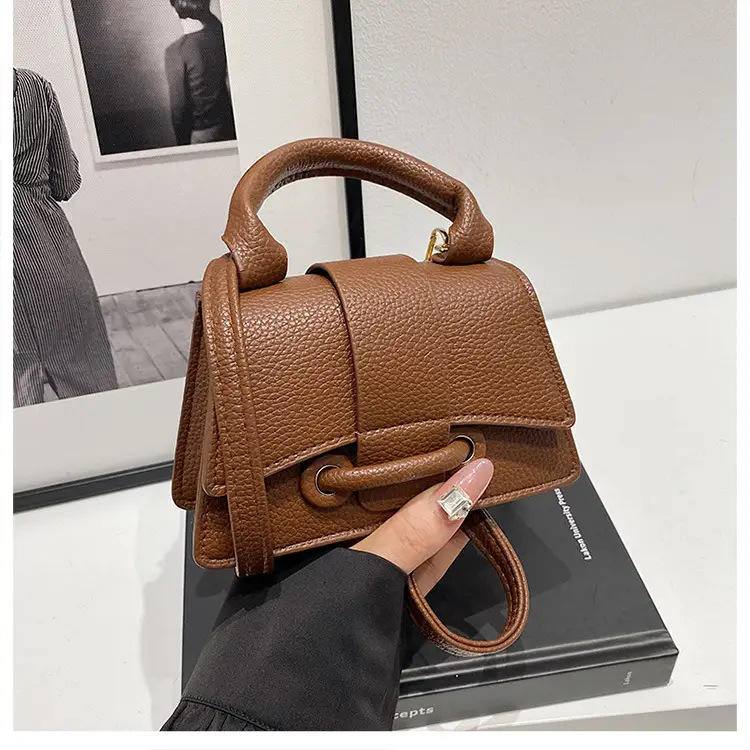 White Textured Mini Handbag for Women — feature 25