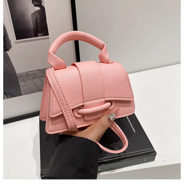 White Textured Mini Handbag for Women — feature 26