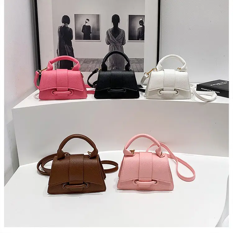 White Textured Mini Handbag for Women — feature 27