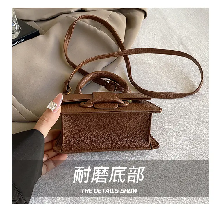 White Textured Mini Handbag for Women — feature 4