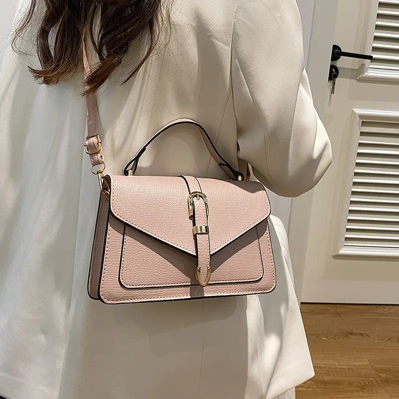 Black Women's Shoulder Bag with Gold Clasp 2025 - Image 8