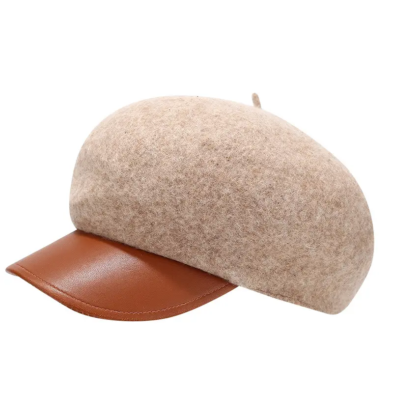 Women Wool Beret Windproof Warm Retro Painter's Cap - Image 9