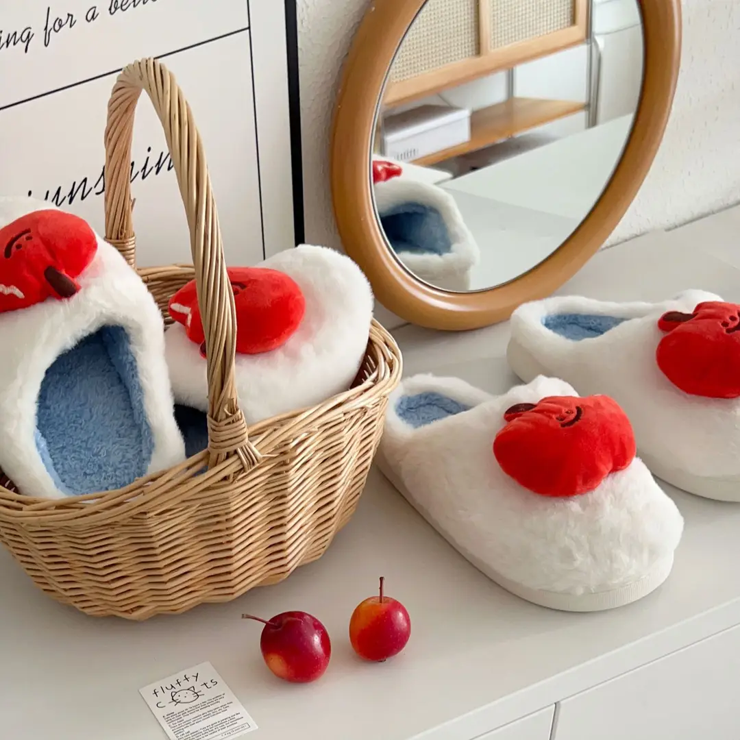 Winter home plush slippers cute cotton slippers women's 2024 new autumn and winter indoor plush cotton shoes — feature 8