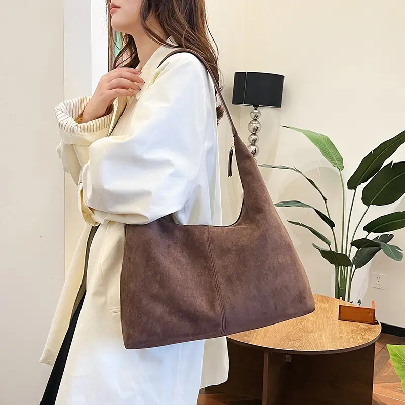 Vintage Maillard Tote Bag Shoulder Bag Brown New Casual - Image 8