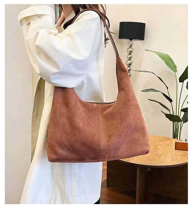 Vintage Maillard Tote Bag Shoulder Bag Brown New Casual — feature 1