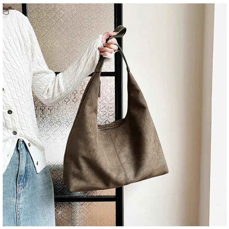 Vintage Maillard Tote Bag Shoulder Bag Brown New Casual — feature 10