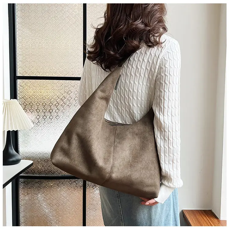 Vintage Maillard Tote Bag Shoulder Bag Brown New Casual — feature 12