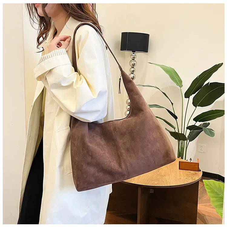 Vintage Maillard Tote Bag Shoulder Bag Brown New Casual — feature 14