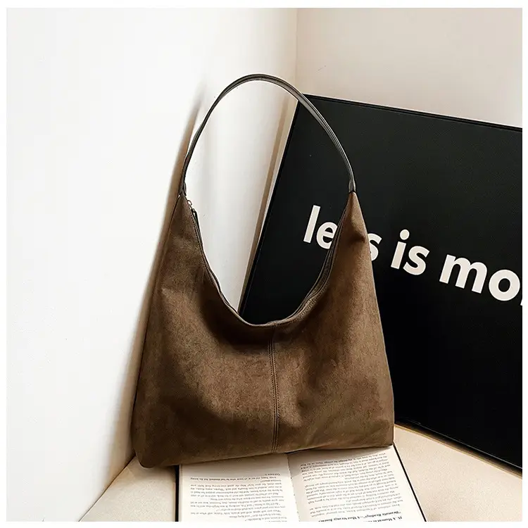 Vintage Maillard Tote Bag Shoulder Bag Brown New Casual — feature 15