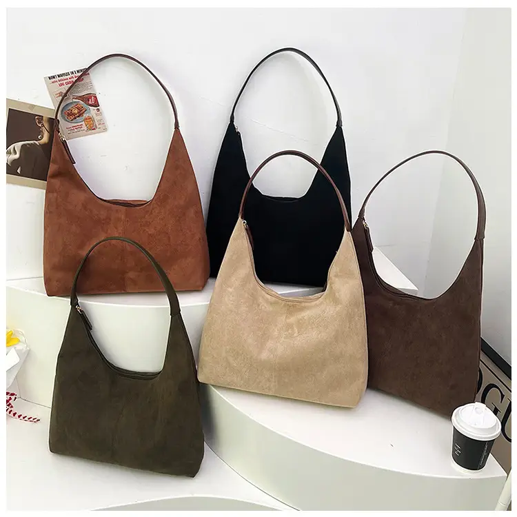 Vintage Maillard Tote Bag Shoulder Bag Brown New Casual — feature 17