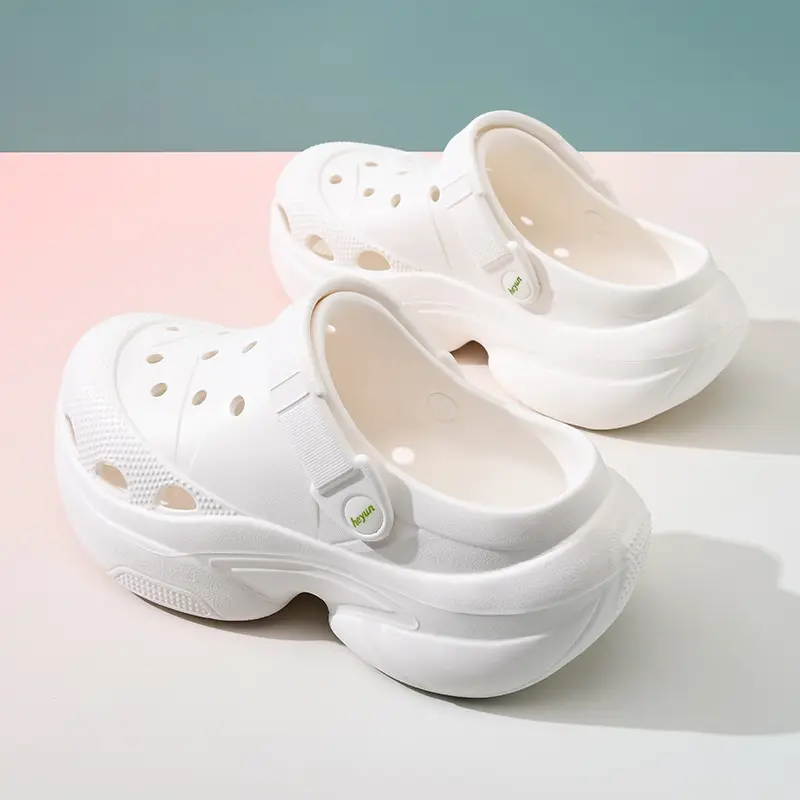 Thick Sole Cave Shoes Women's Summer Height-increasing Breathable Non-slip Slippers Beach Wear-resistant EVA Deodorant Outwear Slippers - Image 6