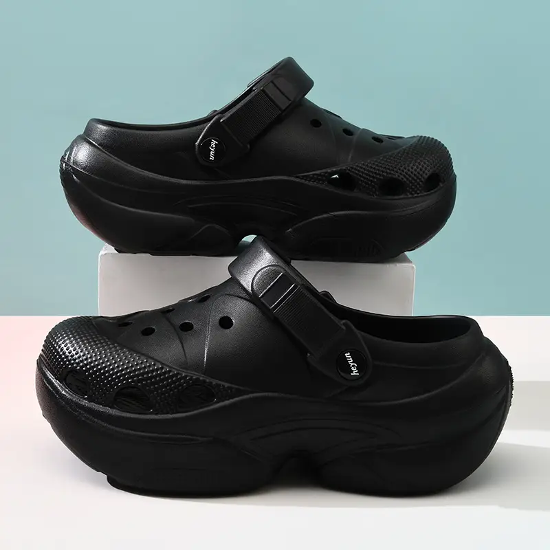 Thick Sole Cave Shoes Women's Summer Height-increasing Breathable Non-slip Slippers Beach Wear-resistant EVA Deodorant Outwear Slippers - Image 7