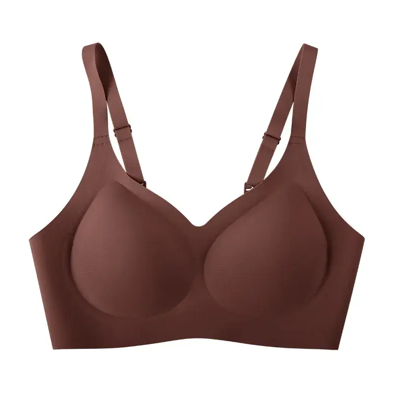 No Steel Ring Traceless Underwear Women's Small Chest Push-Up Large Upper Bra - Image 3