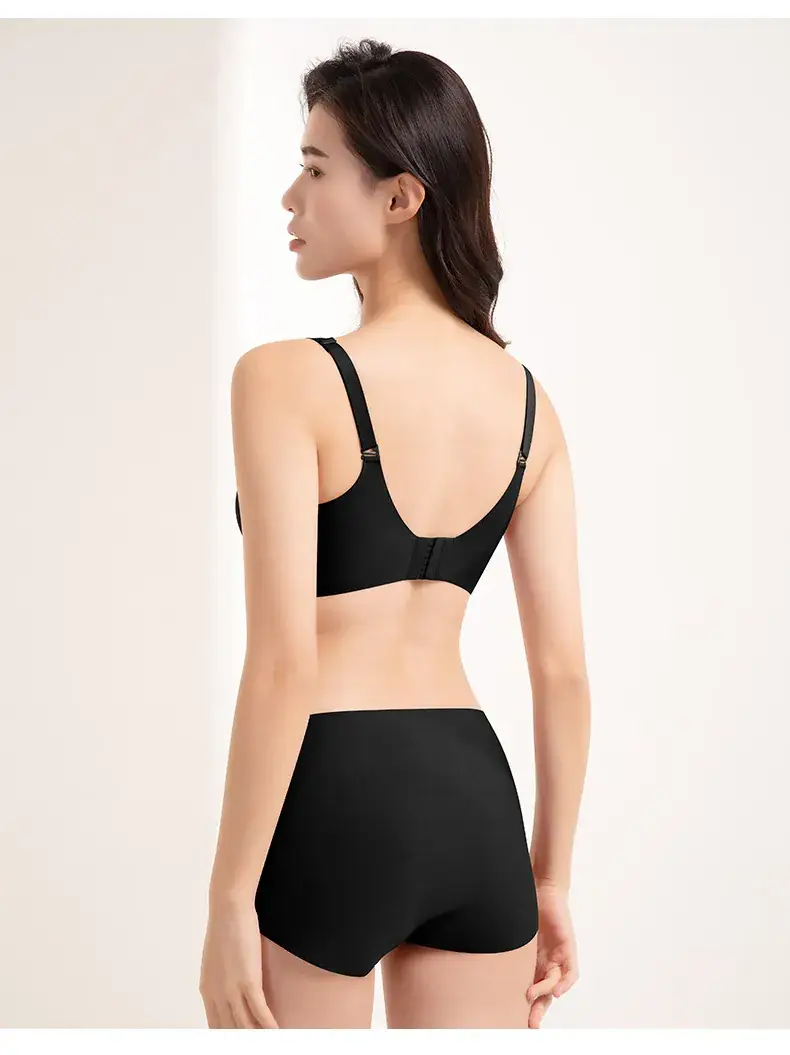 No Steel Ring Traceless Underwear Women's Small Chest Push-Up Large Upper Bra — feature 21