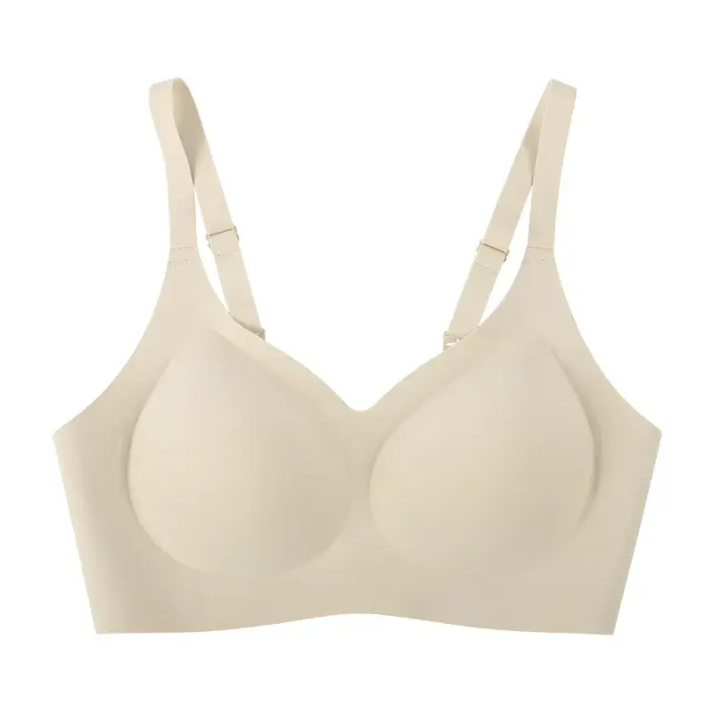 No Steel Ring Traceless Underwear Women's Small Chest Push-Up Large Upper Bra - Image 2