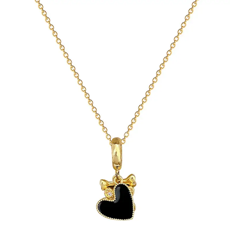 Love Puppy Paw Necklace for Women Gold Diamond Chain - Image 6