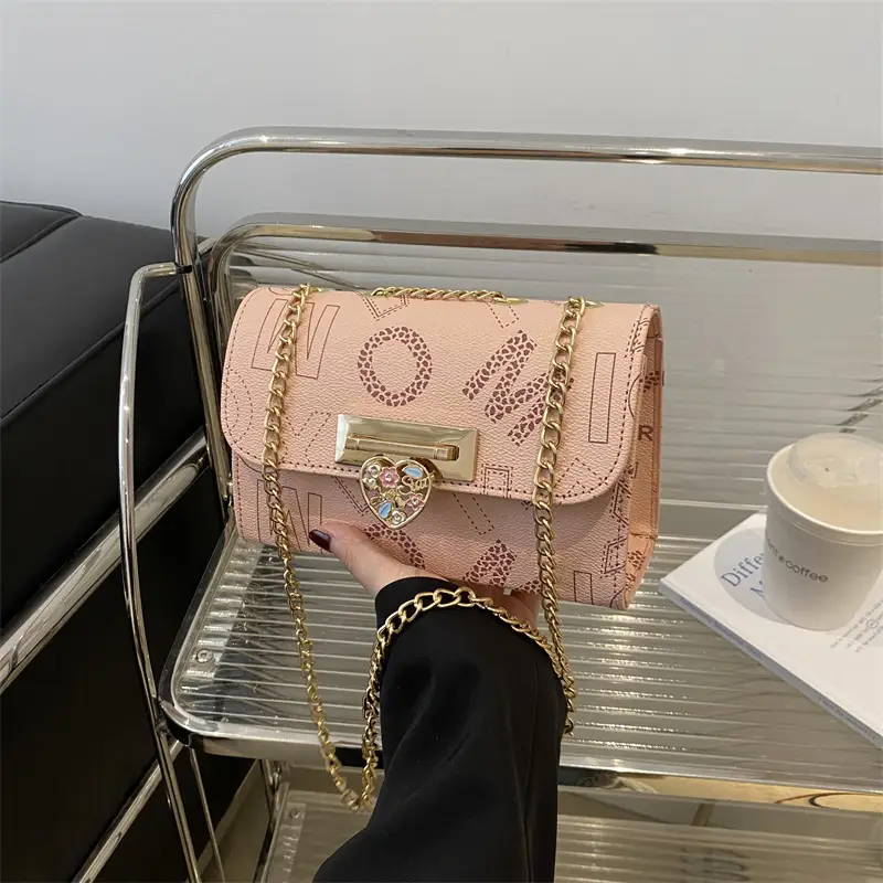 Pink Chain Shoulder Bag for Women 2024 - Image 5
