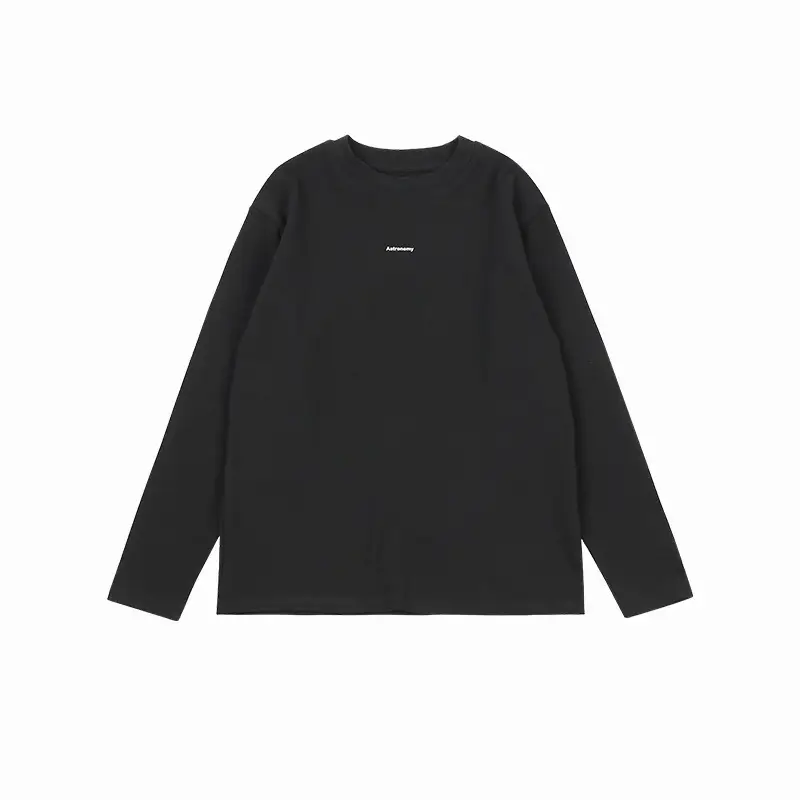 Kids' Dark Black Brushed Inner Layer Shirt with Hood