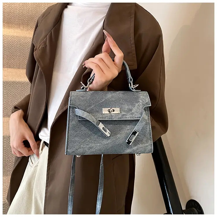 Women's Grey Plated Shoulder Bag 2024 New — feature 17
