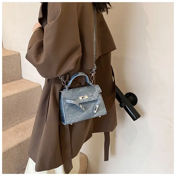 Women's Grey Plated Shoulder Bag 2024 New — feature 20